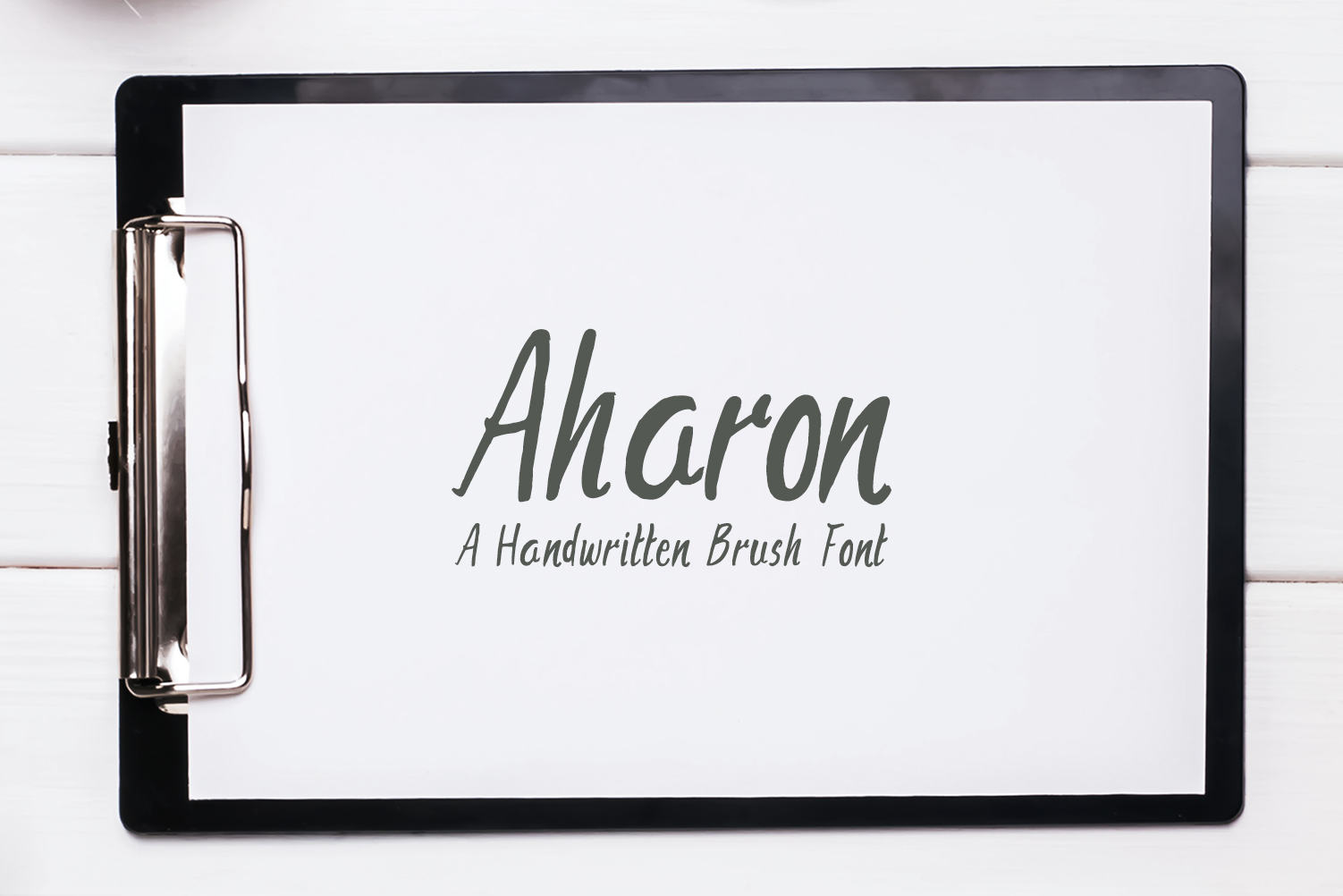 Aharon: A Modern Handwritten Brush Font for Campaign Clarity