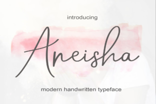 Aneisha Script Handwritten Font for Modern Brand Identity
