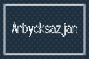 Arbycksazjan: A Decorative Font That Elevates Small Business Branding