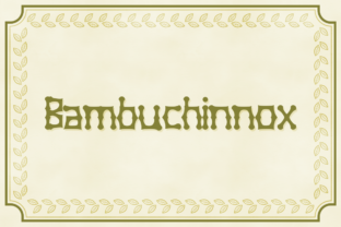 Bambuchinnox Font for Homey, Handcrafted Branding