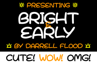 Bright Early: A Hand-Drawn Felt Tip Marker Font for Creatives