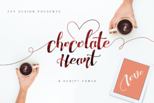 Chocolate Heart: A Stylish Calligraphy Font for Romantic Branding