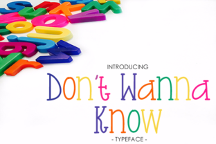 Don t Wanna Know: The Storybook Handwritten Font for Editors