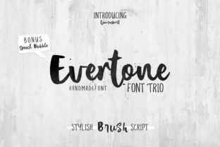 Evertone Handlettered Font for Romantic Business Branding