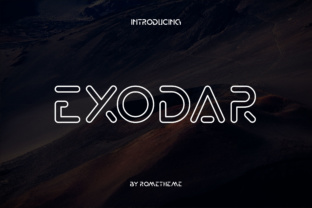 Exodar: A Modern and Futuristic Font for Professional Branding