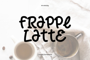 Frappe Latte Font for Handmade Branding & Printables