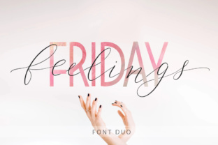 Friday Feelings: A Script Handwritten Font Duo for Expressive Editorial Design
