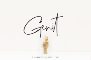 Genit: A Classy Handwritten Script Font for Makers