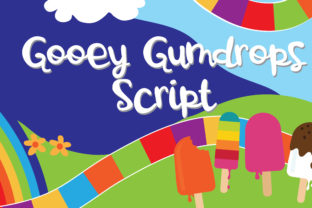 Gooey Gumdrops Script: A Playful Script Handwritten Font for Digital Branding