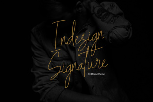 Indesign Signature: A Modern Handwritten Script Font for Campaign Clarity