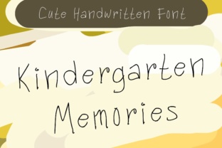 Kindergarten Memories Font for Playful Digital Branding