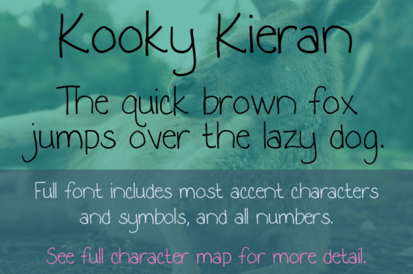 Kooky Kieran: A Handwriting Font with Real Character
