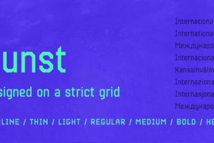 Kunst: The Brutalist Geometric Sans Serif for Digital Designers