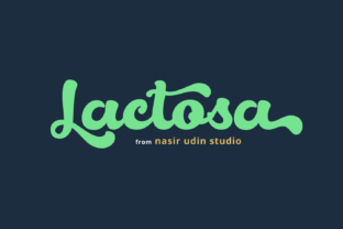 Lactosa: A Sweet Script Font for Editorial Charm