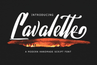 Lavalette Script Font for Expressive Headlines