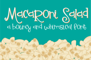 Macaroni Salad: A Whimsical Script Handwritten Font for Joyful Editorial Design