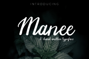 Manee Handwritten Font for Creative Makers and Shops