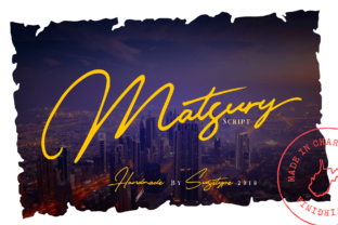 Matsury Script Font for Handmade Creators