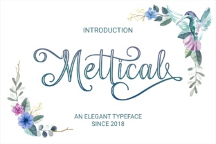 Mettical: A Romantic Script Handwritten Font for Editorial Elegance