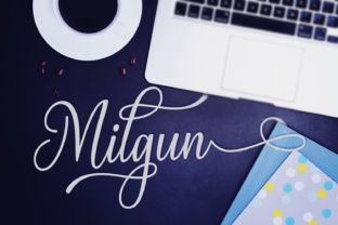 Milgun Script Font for Elegant Handmade Designs
