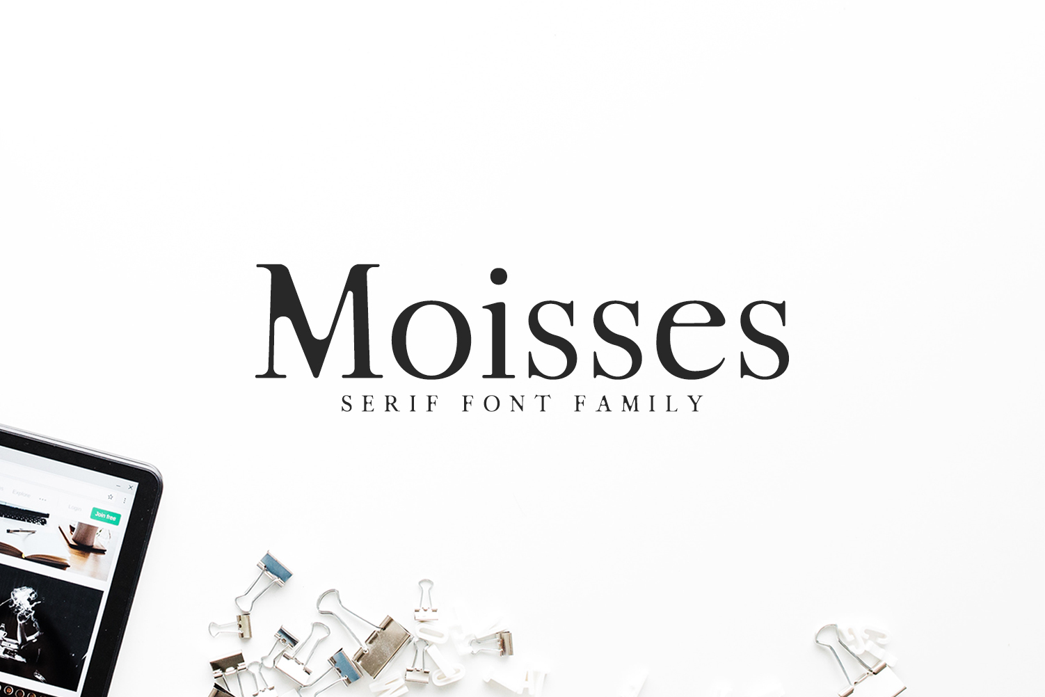 Moisses Serif Font for Modern Handmade Brands