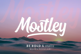Mostley: A Painterly Script Handwritten Font for Editorial Warmth