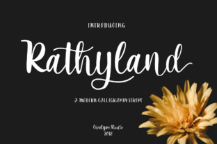 Rathyland: A Script Handwritten Font for Elegant Digital Branding