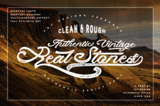 Real Stones: A Script Handwritten Font for Editorial Weight and Warmth