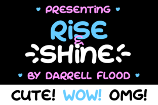 Rise Shine Font: Cute Hand Drawn Type for Playful Campaigns