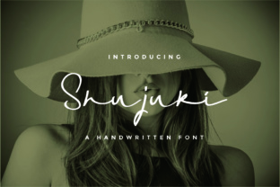 Shujuki: An Elegant Script Handwritten Font for Sophisticated Design