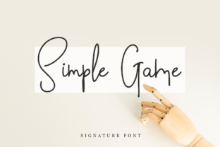 Simple Game: A Clean Handwritten Font for Crafters