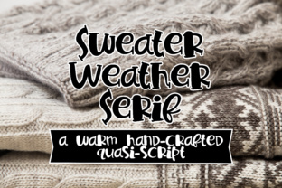 Sweater Weather Serif Font for Handmade Creators