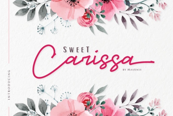 Sweet Carissa: A Script Handwritten Font Duo for Romantic Editorial Design