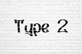 Type 2 Graffiti Font for Urban Craft Projects