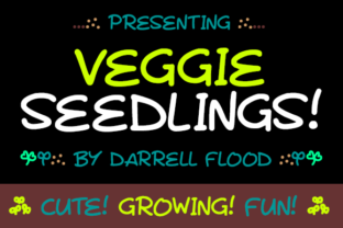Veggie Seedlings: A Quirky Hand-Drawn Font for Spring Design